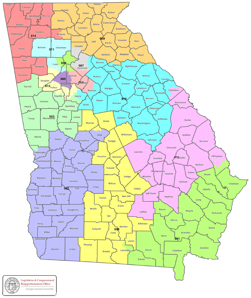 GA Congressional Districts 2012-100