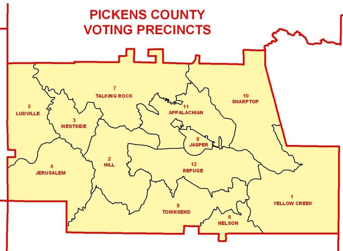 Pickens County Voting Precincts